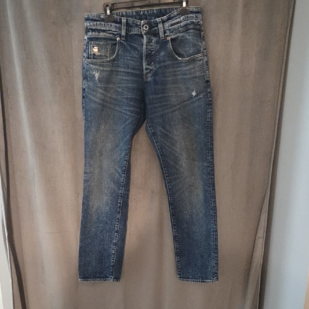 G-Star Size 30 Faded Blue Straight Jeans